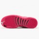 Nike Air Jordan 12 Retro Dynamic Pink Dame 510815 109 Hvid/Vivid Lyserød-Mtllc Silver