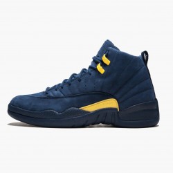 Nike Air Jordan 12 Retro "Michigan" Herre BQ3180 407 College Flåde/Amarillo