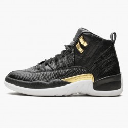 Nike Air Jordan 12 Retro "Reptile" Dame/Herre AO6068 007 Sort/Metallic-Guld Hvid