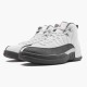 Nike Air Jordan 12 Retro Hvid Dark Grey Herre 130690 160 Hvid/Dark Grå-Gym Rød