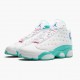 Nike Air Jordan 13 Retro Aurora Green Dame Hvid/Soar/Aurora-Grøn-Digita 439358 100