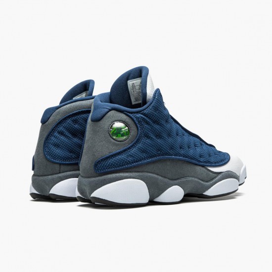 Nike Air Jordan 13 Retro Flint Dame/Herre Flåde/Flint Grå-Hvid-Universi 414571 404