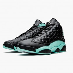 Nike Air Jordan 13 Retro "Island Green" Herre Sort/Island Grøn/Metallic Si 414571 030