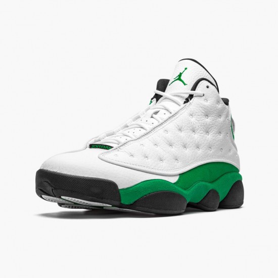 Nike Air Jordan 13 Retro Lucky Green Herre Hvid/Sort-Lucky Grøn DB6537 113