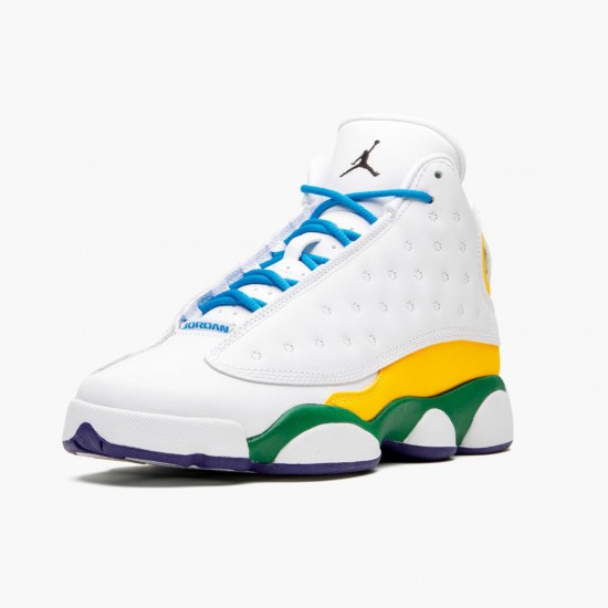 Nike Air Jordan 13 Retro Playground Dame CV0785 158 Hvid/Sort-Crt Prpl-Ttl Orang