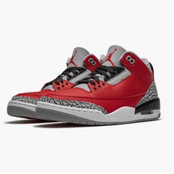 Nike Air Jordan 3 Retro "Fire Red Cement" Herre CU2277 600 Varsity Rød 