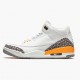 Nike Air Jordan 3 Retro Laser Orange Dame/Herre CK9246 108 Hvid/Laser Orange-Cement Grå