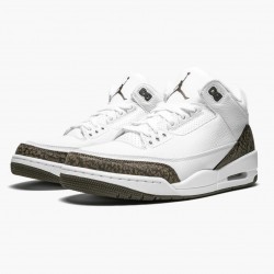 Nike Air Jordan 3 Retro "Mocha" Dame/Herre 136064 122 Hvid/Chrome/Dark Mocha 