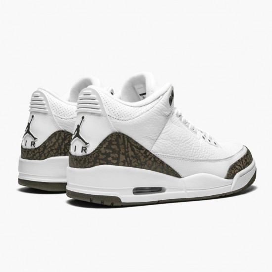 Nike Air Jordan 3 Retro Mocha Dame/Herre 136064 122 Hvid/Chrome/Dark Mocha