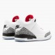 Nike Air Jordan 3 Retro NRG Mocha Herre 923096 101 Hvid/Fire Rød-Cement Grå