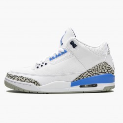 Nike Air Jordan 3 Retro "UNC" Dame/Herre CT8532 104 Hvid/Valor Blå-Tech Grå 