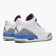 Nike Air Jordan 3 Retro UNC Dame/Herre CT8532 104 Hvid/Valor Blå-Tech Grå