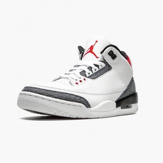 Nike Air Jordan 3 SE DNM Fire Red Herre CZ6433 100 Hvid/Fire Rød-Sort