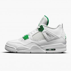 Nike Air Jordan 4 Retro "Metallic Green" Dame/Herre CT8527 113 Hvid/Metallic Silver-Pine Gre 