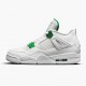 Nike Air Jordan 4 Retro Metallic Green Dame/Herre CT8527 113 Hvid/Metallic Silver-Pine Gre