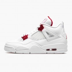 Nike Air Jordan 4 Retro "Metallic Red" Dame/Herre CT8527 112 Hvid/Metallic Silver-Univers 