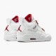 Nike Air Jordan 4 Retro Metallic Red Dame/Herre CT8527 112 Hvid/Metallic Silver-Univers