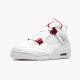 Nike Air Jordan 4 Retro Metallic Red Dame/Herre CT8527 112 Hvid/Metallic Silver-Univers