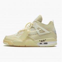 Nike Air Jordan 4 Retro Off-Hvid "Sail" Dame/Herre Sail/Muslin-Hvid-Sort CV9388 100