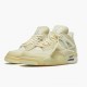 Nike Air Jordan 4 Retro Off-Hvid Sail Dame/Herre Sail/Muslin-Hvid-Sort CV9388 100