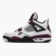 Nike Air Jordan 4 Retro PSG Paris Saint Germain Herre Hvid/Neutral Grå-Sort-Borde CZ5624 100