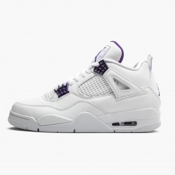 Nike Air Jordan 4 Retro "Purple Metallic" Dame/Herre Hvid/Metallic Silver-Court Pu CT8527 115