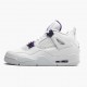 Nike Air Jordan 4 Retro Purple Metallic Dame/Herre Hvid/Metallic Silver-Court Pu CT8527 115