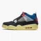 Nike Air Jordan 4 Retro Union Off Noir Dame/Herre DC9533 001 Off Noir/Brigade Blå-Dark Smo