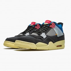 Nike Air Jordan 4 Retro "Union Off Noir" Dame/Herre DC9533 001 Off Noir/Brigade Blå-Dark Smo 