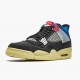 Nike Air Jordan 4 Retro Union Off Noir Dame/Herre DC9533 001 Off Noir/Brigade Blå-Dark Smo