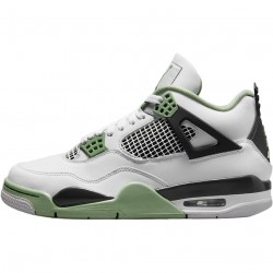 Nike Air Jordan 4 Retro Seafoam Hvid Oil Grøn-Dark Ash AQ9129-103