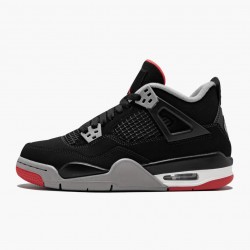 Nike Air Jordan 4 Retro "Bred" 2019 Release Sort/Cement Grå-Summit Hvid 308497 060