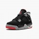 Nike Air Jordan 4 Retro Bred 2019 Release Sort/Cement Grå-Summit Hvid 308497 060