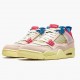 Union LA x Nike Air Jordan 4 Retro Off Noir Dame/Herre Guava Ice/Light Bone-Brigade B DC9533 800