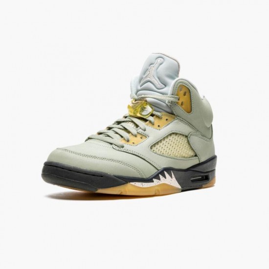 Nike Air Jordan 5 Jade Horizon Dame/Herre Light Silver-Anthracite-Lyserød Glaze DC7501 300