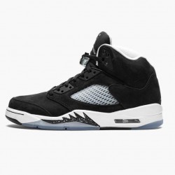 Nike Air Jordan 5 Oreo 2021 Dame/Herre Sort Hvid-Cool Grå CT4838 011