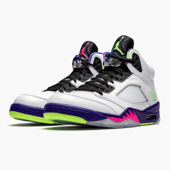 Nike Air Jordan 5 Retro Alternate Bel-Air Dame/Herre Hvid Lyserød-Ghost Grøn DB3335 100