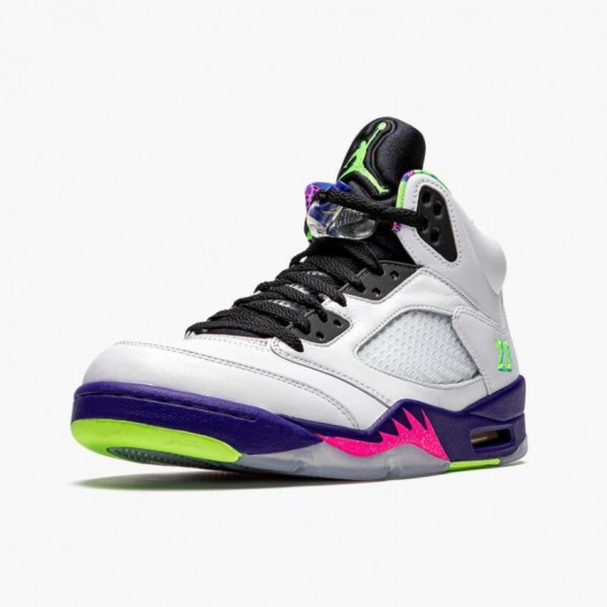 Nike Air Jordan 5 Retro Alternate Bel-Air Dame/Herre Hvid Lyserød-Ghost Grøn DB3335 100