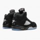 Nike Air Jordan 5 Retro Sort Metallic Dame/Herre Sort/Metallic Silver 845035 003