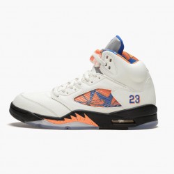 Nike Air Jordan 5 Retro "International Flight" Dame/Herre Sail/Racer Blå-Cone-Sort 136027 148 