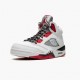 Nike Air Jordan 5 Retro Quai 54 2021 Dame/Herre Hvid/University Rød-Sort DJ7903 106