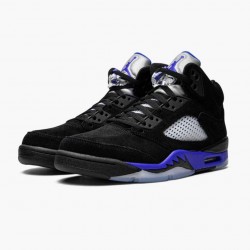 Nike Air Jordan 5 Retro Racer Blå Dame/Herre With Sort Blå CT4838 004