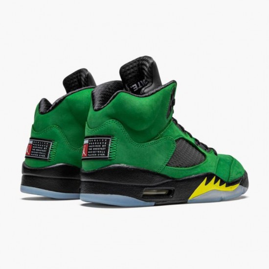 Nike Air Jordan 5 Retro SE Oregon Dame/Herre Grøn Gul CK6631 307