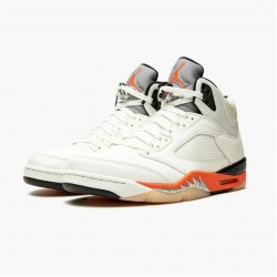 Nike Air Jordan 5 Retro "Shattered Backboard" Dame/Herre Sail Orange Sort DC1060 100