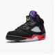 Nike Air Jordan 5 Retro Top 3 Herre Sort/Fire Rød-Grape Ice-New E CZ1786 001