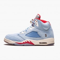 Nike Air Jordan 5 Retro Trophy Room "Ice Blue" Dame/Herre Ice Blå/University Rød-Sail-M CI1899 400 