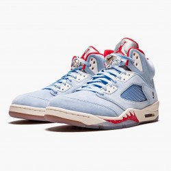 Nike Air Jordan 5 Retro Trophy Room "Ice Blue" Dame/Herre Ice Blå/University Rød-Sail-M CI1899 400 