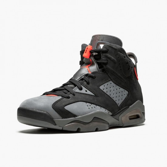 Nike Air Jordan 6 Retro PSG Paris Saint-Germain Dame/Herre CK1229 001 Iron Grå/Infrared 23-Sort Sort