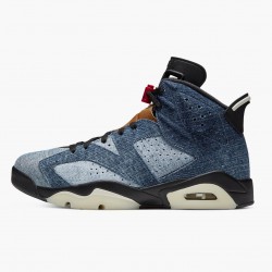 Nike Air Jordan 6 Retro"Washed Denim" Dame/Herre CT5350-401 Sort-Sail/Varsity Rød Sort