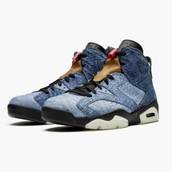 Nike Air Jordan 6 Retro"Washed Denim" Dame/Herre CT5350-401 Sort-Sail/Varsity Rød Sort